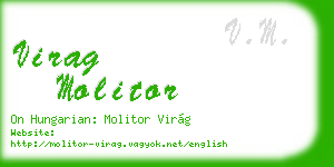 virag molitor business card